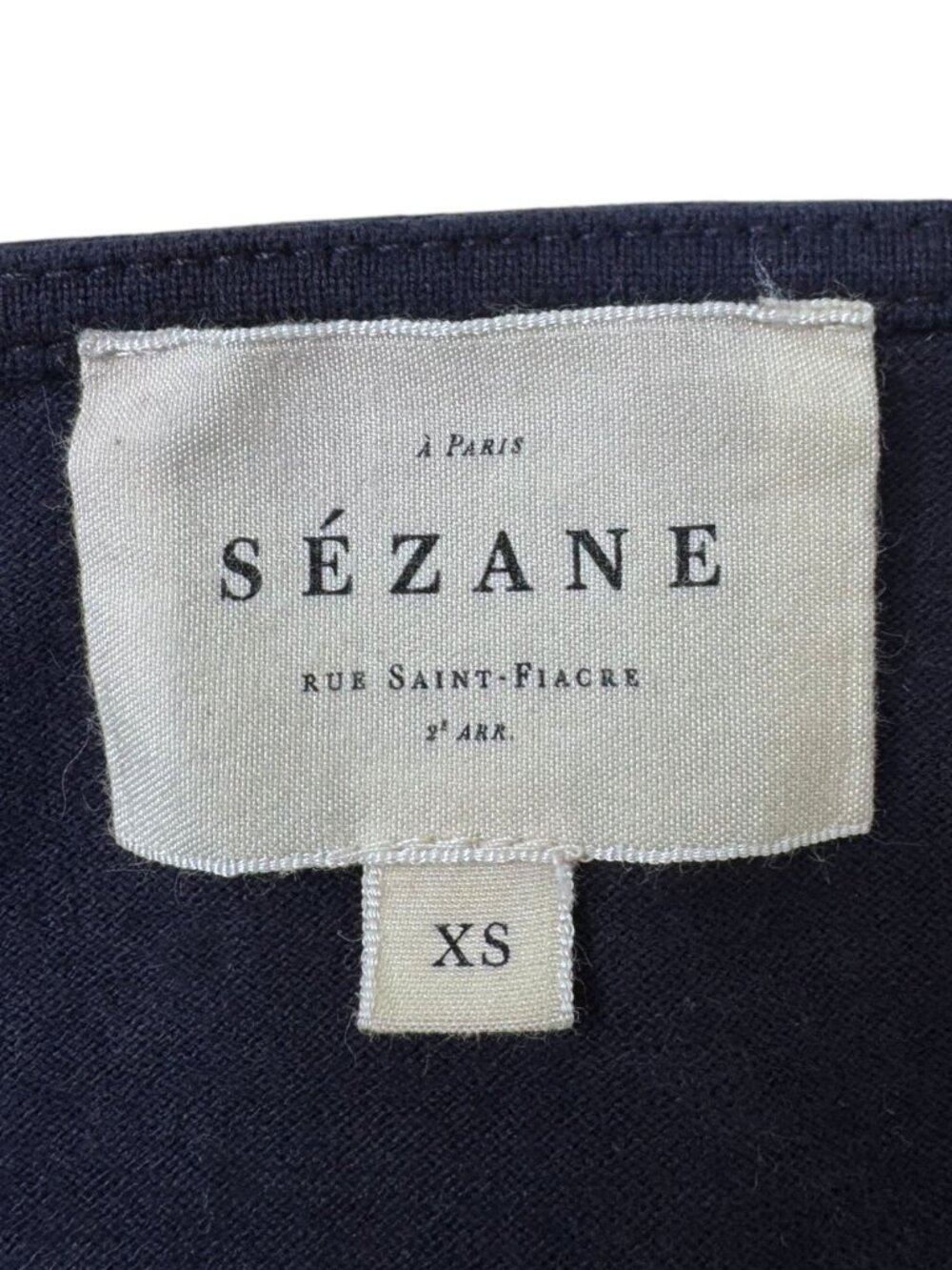 Sézane Navy and White Striped Noan Marinière Sweater - Picture 7 of 11